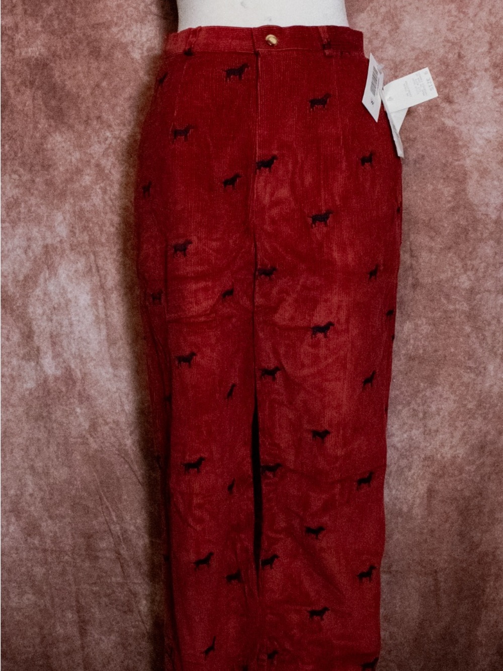 SIZE 6 Vintage Women’s Orvis Deep Red Corduroy Pants